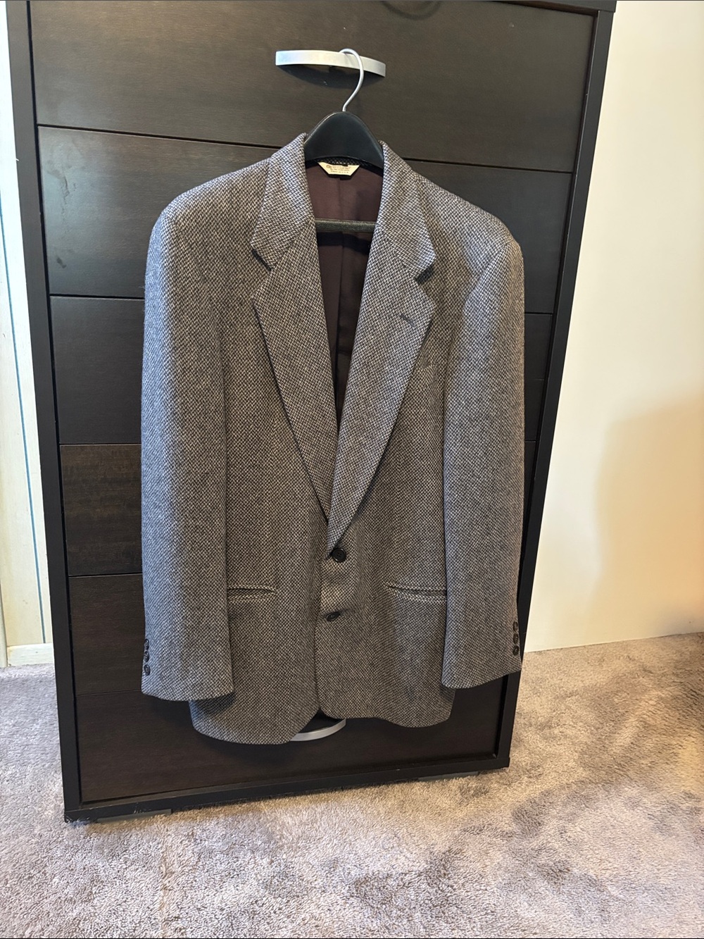 Macy's Men's Gray Herringbone Sport Coat